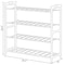 Basicwise Bamboo Storage Shoe Rack, Free Standing Shoe Organizer Storage Rack, 4 Tier QI004330.4 - alternate 2